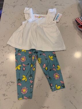 Carter’s Baby Girl 2-Piece Outfit Set | NWT | Floral Leggings